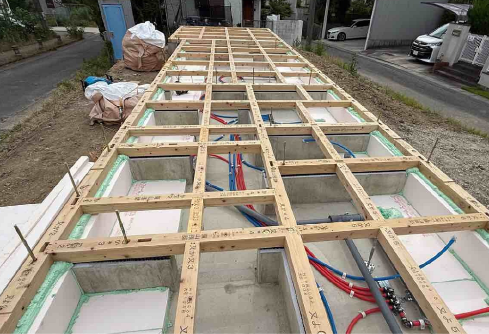 土台敷き