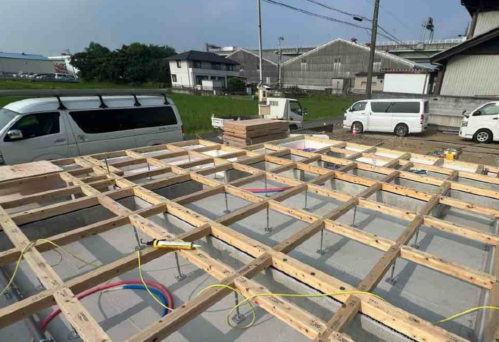 土台敷き